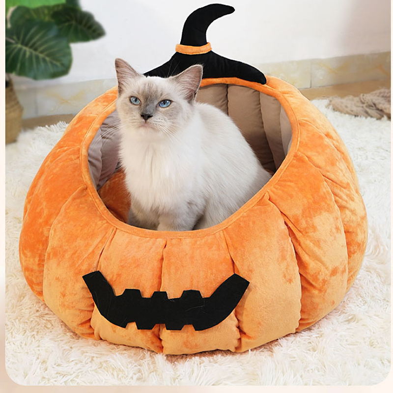 Pet Pumpkin Warm Bed